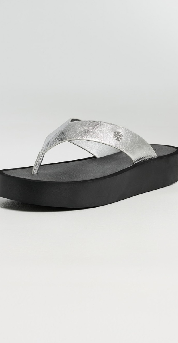 Leather Platform Flip Flops