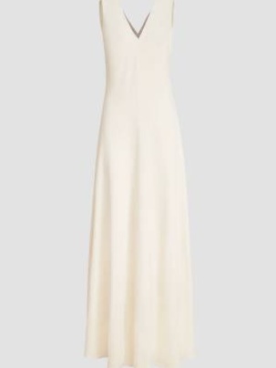 Silk and Acetate Crêpe Cady Fluid Dress