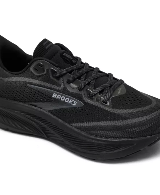 Women's Ghost 18 Running Sneakers from Finish Line - Black, Ebony