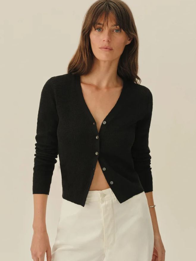 Seacoast Linen Jacquard Cardigan