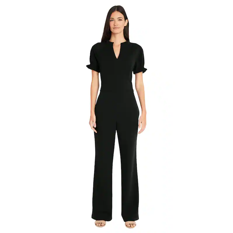 Overstock Maggy London Ruffle Sleeve Jumpsuit