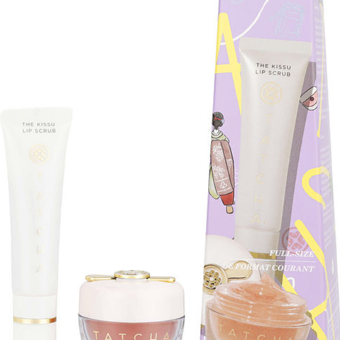 Tatcha Gimme A Kissu Set: The Kissu Lip Scrub 12ml + The Kissu Lip Mask 9g --2pcs