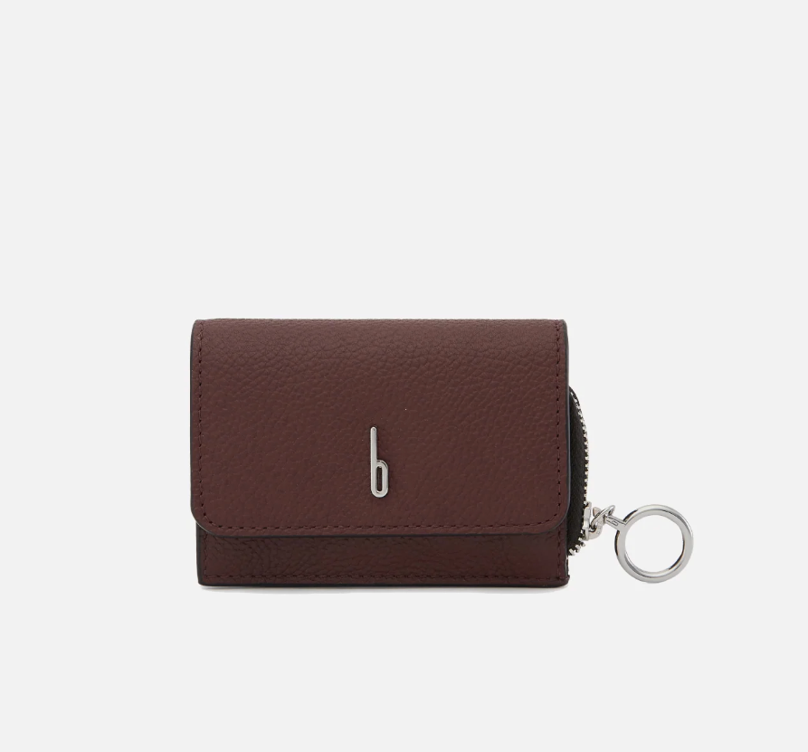 SHERYL WALLET PEBBLE BORDEAUX