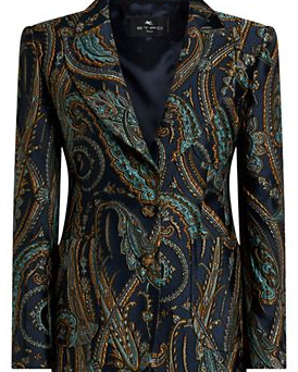 Fitted Brocade Blazer