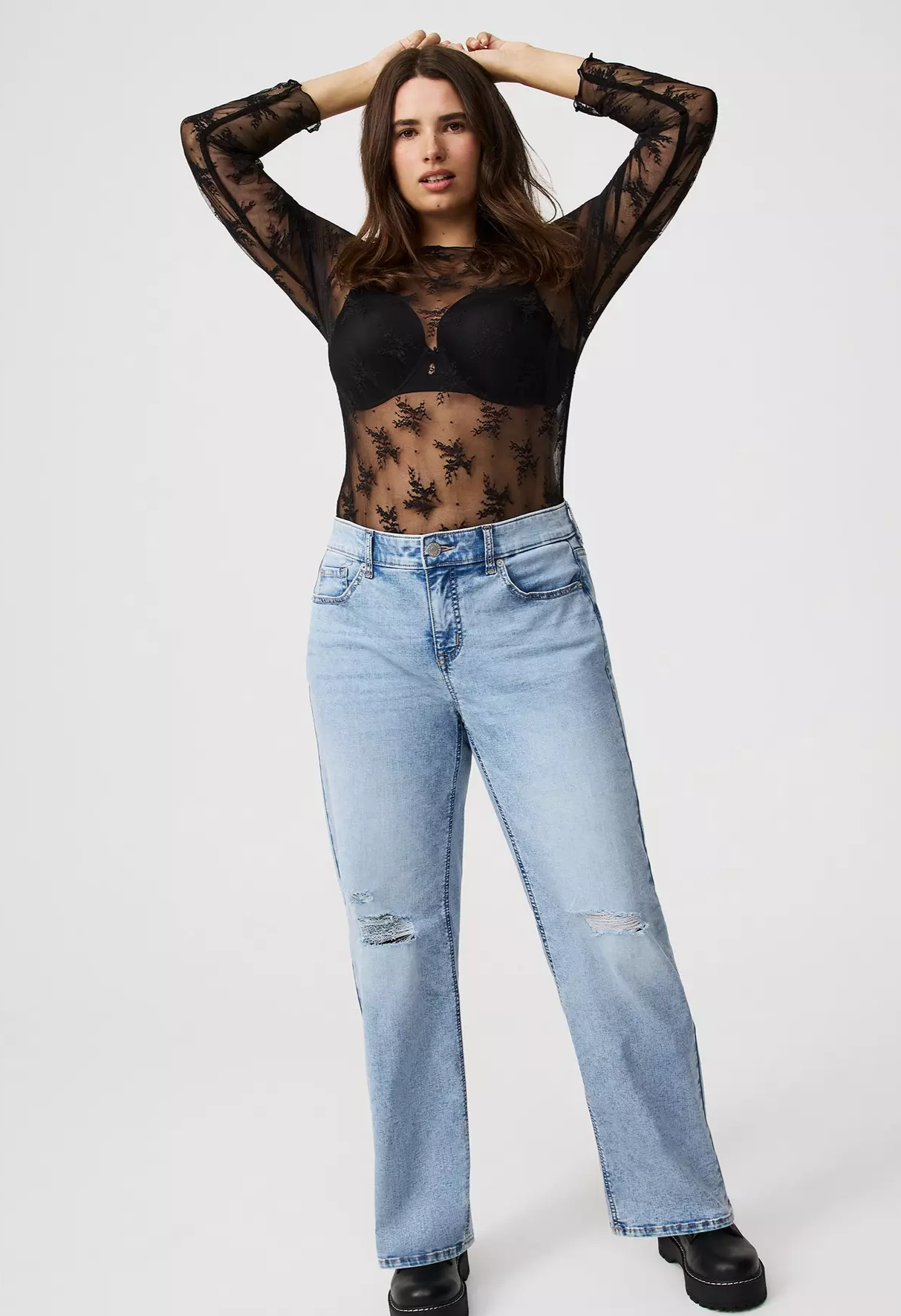 Perfect Wide Leg Mid-Rise Jean