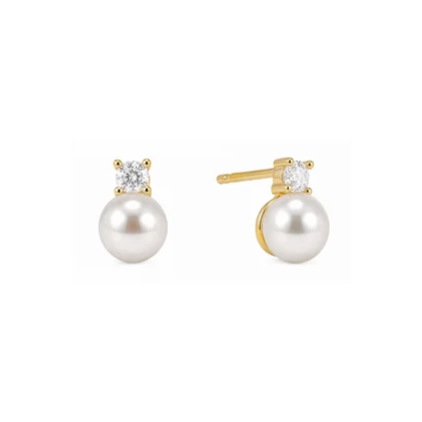 Cz Pearl Drop Earring