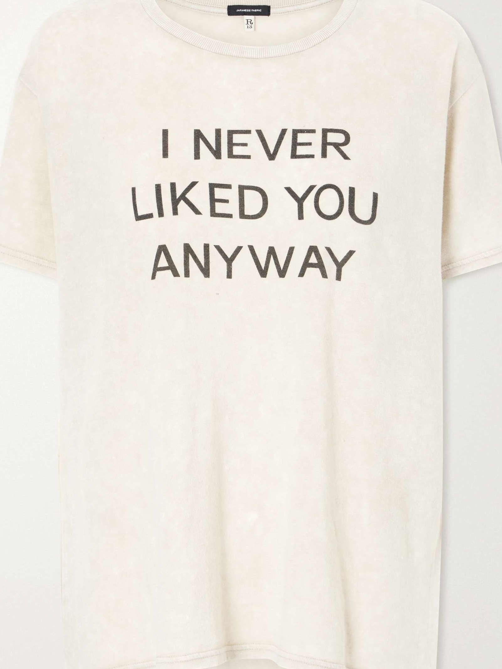 Printed cotton and cashmere-blend T-shirt