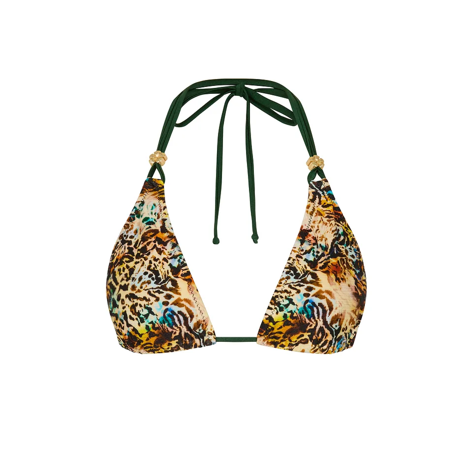Beaded Halter Bralette Bikini Top - Sundaze