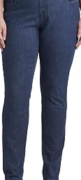 Women's Peri Mid Rise Straight Leg Pull-on Jeans