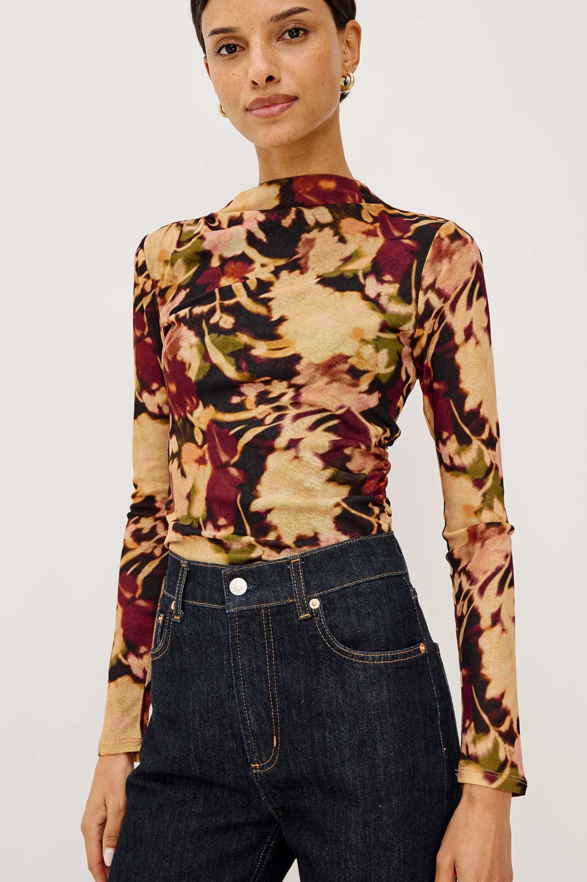 Joelle Top - Dark Flora