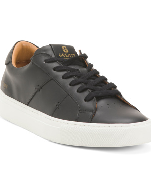 Made In Portugal Leather Reign Lace Up Sneakers