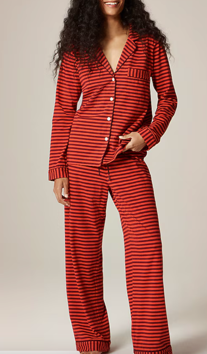 Dreamy cotton-blend pajama pant set