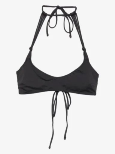 x Jennie Hana halterneck tie-fastening bikini top