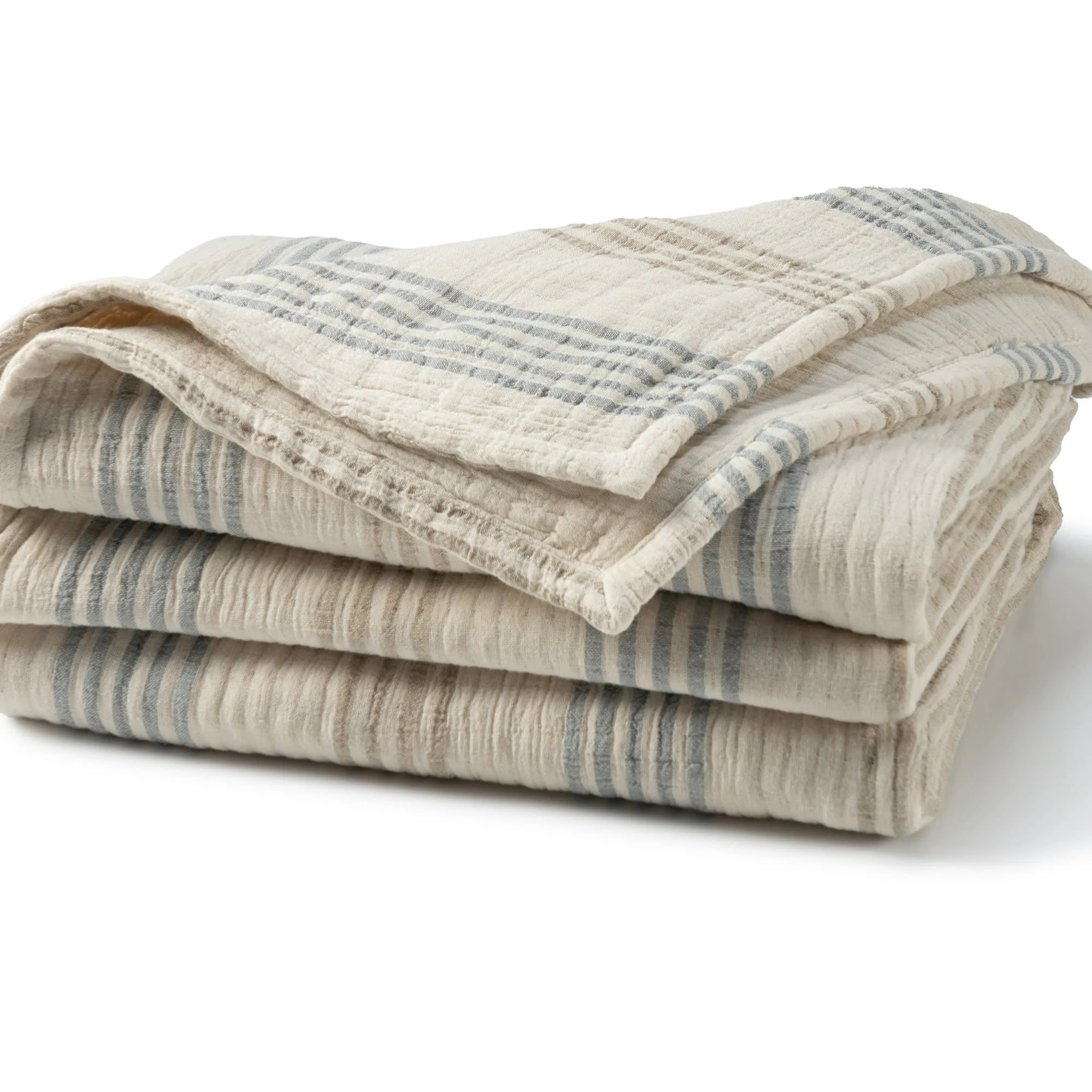 Breeze Stripe Blanket | Blue
