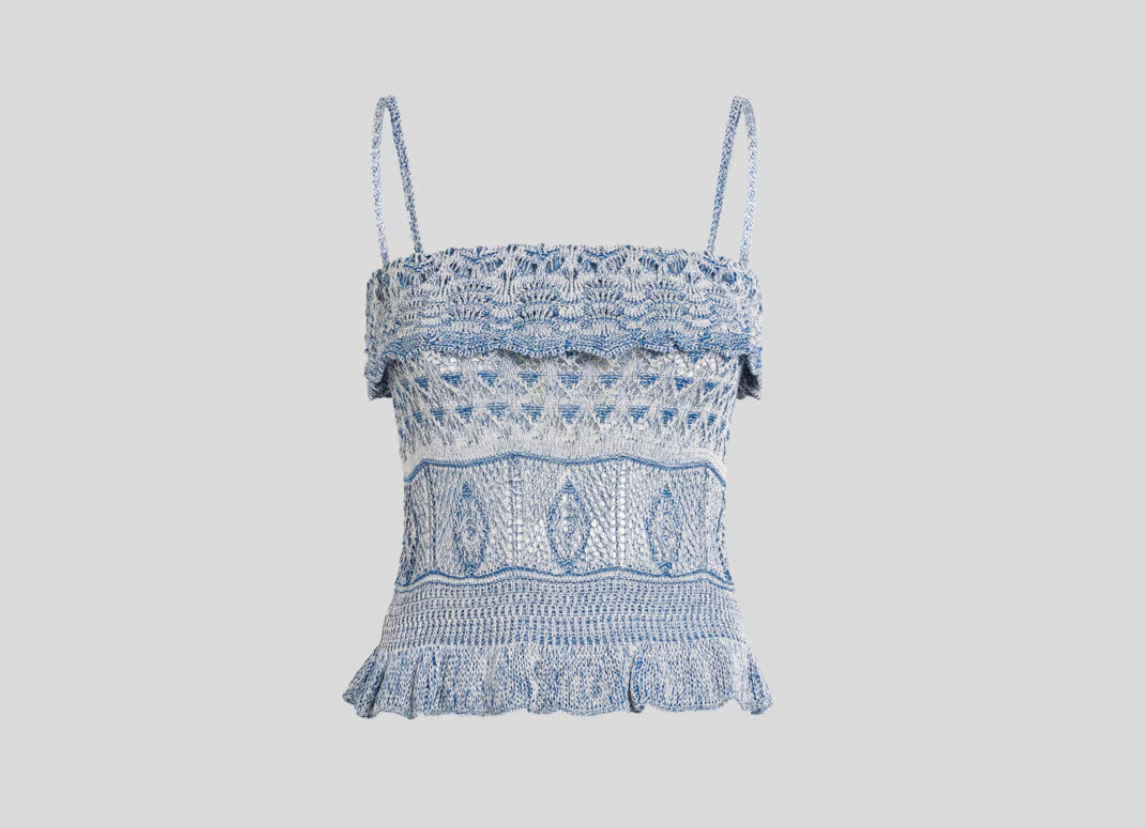 Etro CROCHETED COTTON TOP