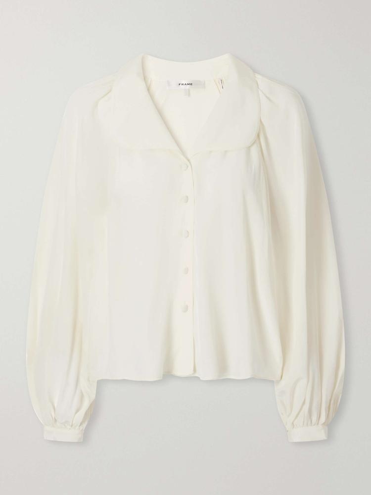 The Gala silk-crepe de chine blouse