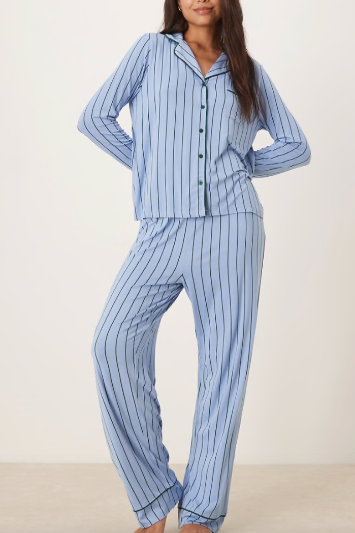 Super soft long sleeve shirt & pants pajama se