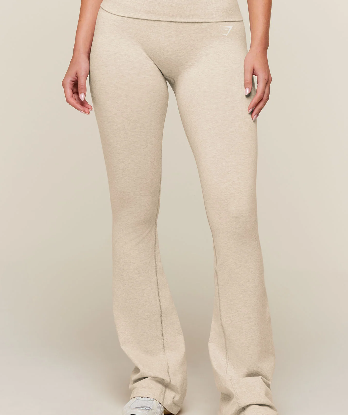 CottonMove™ Flared Leggings - Oat Marl