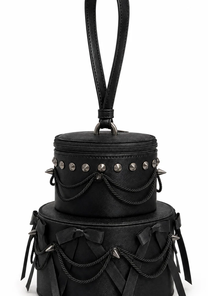Sweet Cravings Cake Wristlet - Black