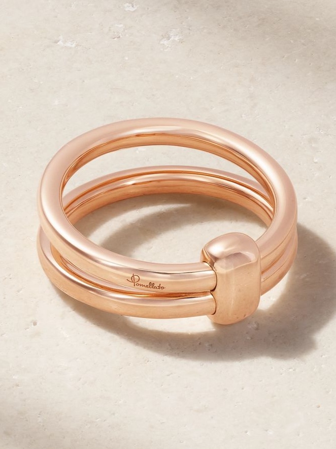 Together 18-karat rose gold ring