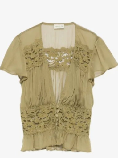 Sabrina top in pistachio