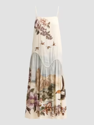 Toile De Rio Printed Maxi Dress