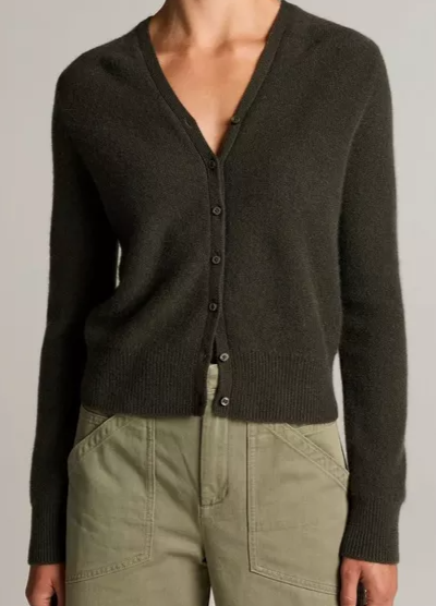 Plush Cashmere V-Neck Cardigan