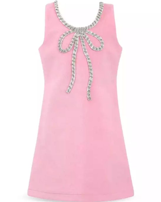 Girls' Velvet Bow Princess Dress - Little Kid, Big Kid