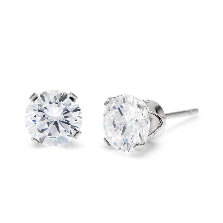Cubic Zirconia Stud Earrings