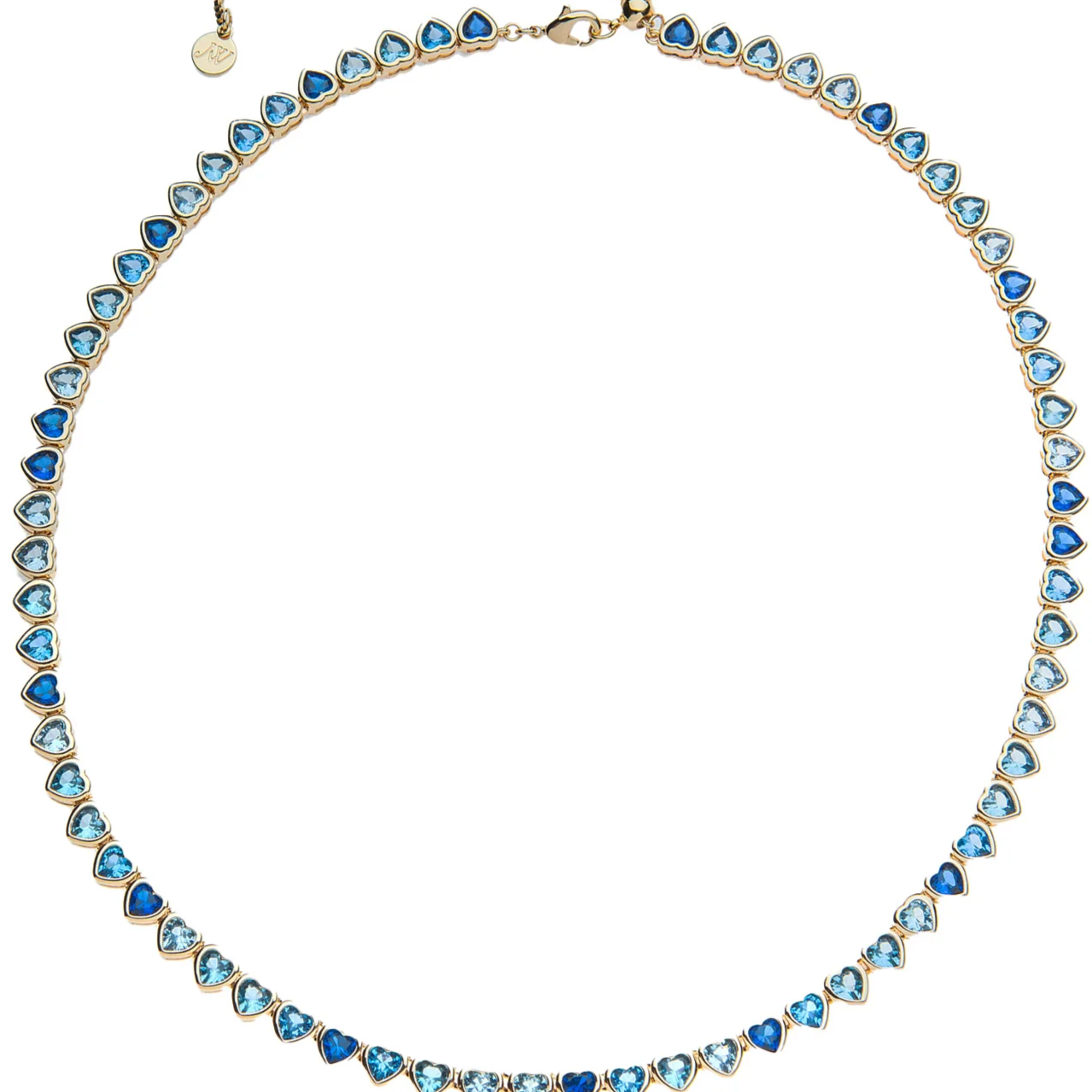 Made from LOVE Tennis Necklace in Ocean Blue Ombre