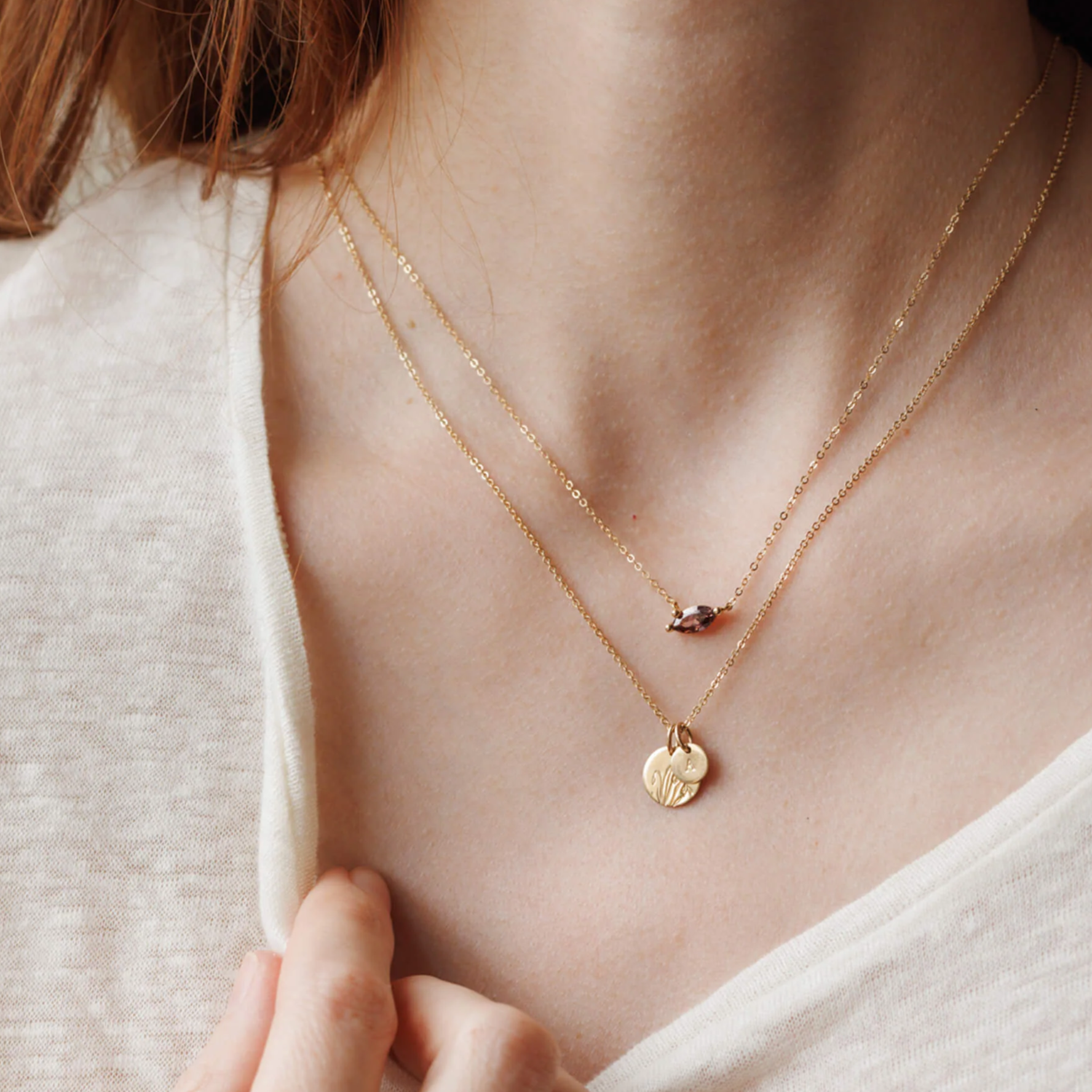 Birth Month Necklace Set