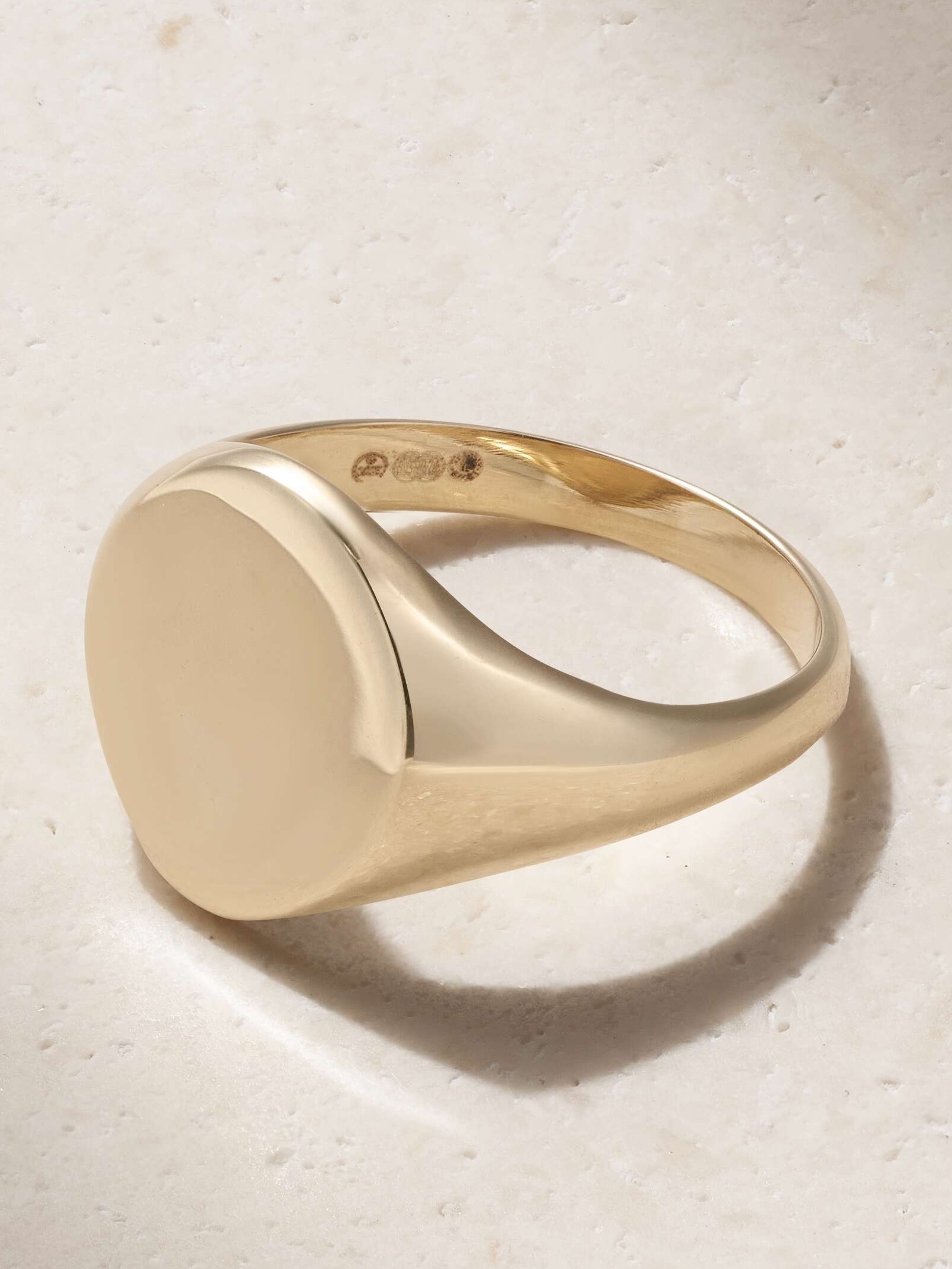 14-karat gold signet ring