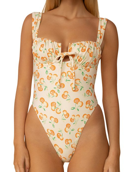 x Elsa Hosk Cherry Sherbet Petal One Piece Swimsuit