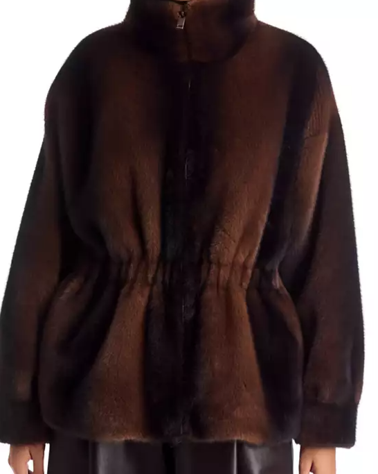 Kai Faux Fur Zip Front Jacket