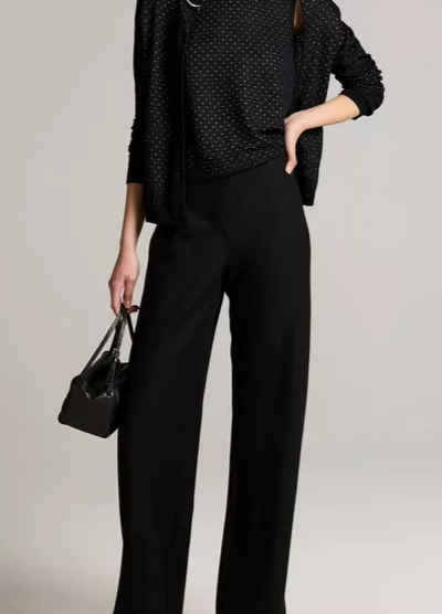 Colette High-Rise Italian Wool-Blend Flannel Bias Pant