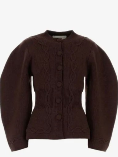 Adrian puff-sleeve cardigan