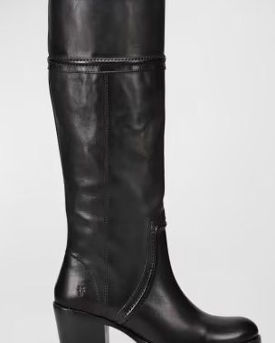 Jean Leather Tall Boots