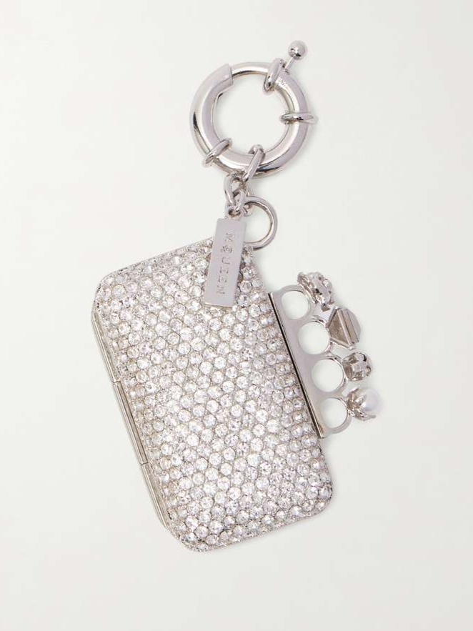 Alexander McQueen Silver-Tone Bag Charm