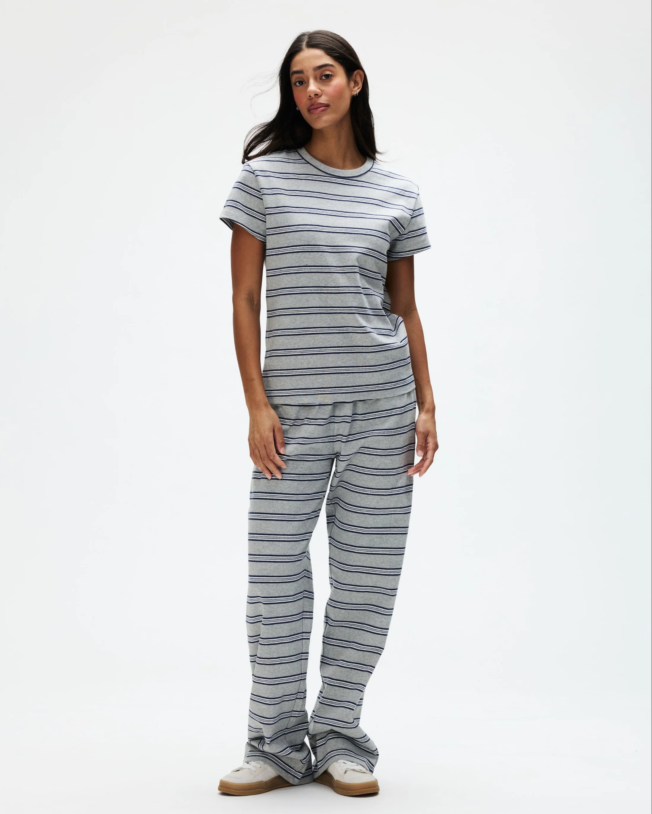 Striped Cotton Boxer Pants