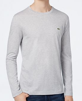 Men's Long Sleeve Crew Neck Jersey T-Shirt