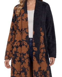 Shawl Collar Open Front Sweater Coat