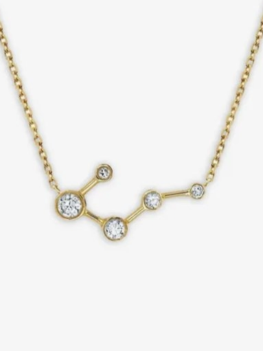 14K yellow gold Constellation diamond necklace