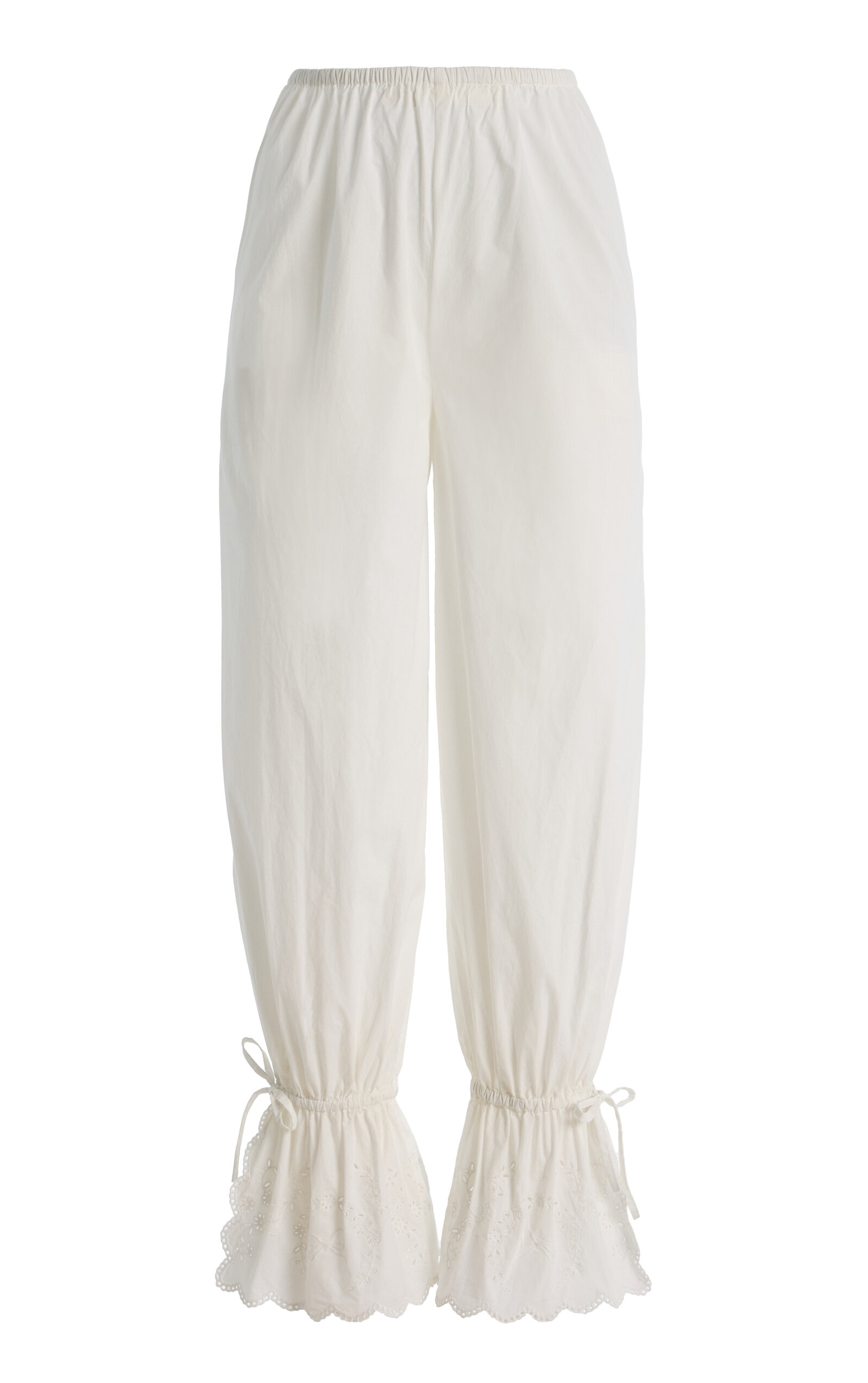 Exclusive Lois Broderie Anglaise Cotton Balloon Pants
