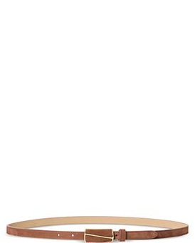 Women's Elodie Slim Nubuck Leather Belt