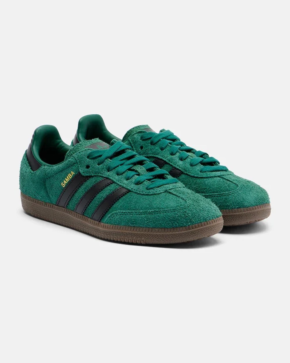 Samba OG leather-trimmed suede sneakers