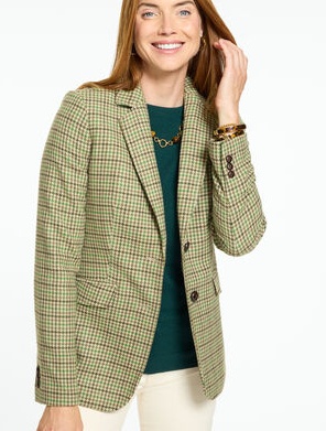 Shetland Blazer - Clemsey Plaid