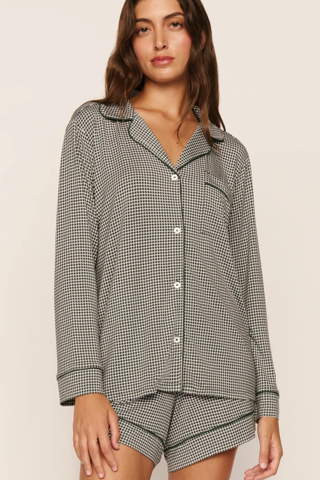 Gisele Printed TENCEL™ Modal Long Sleeve & Shortie Short PJ Set