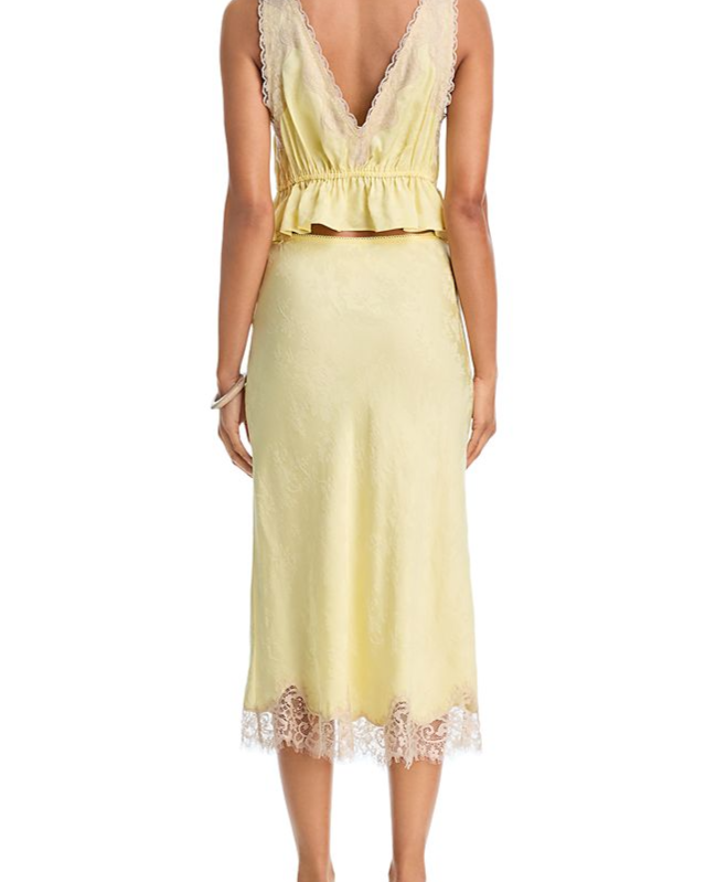 Lady Lace Top & Midi Skirt