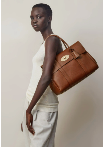 Bayswater Grained Leather Satchel