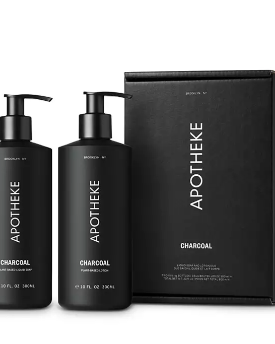 Charcoal Liquid Soap and Lotion Duo